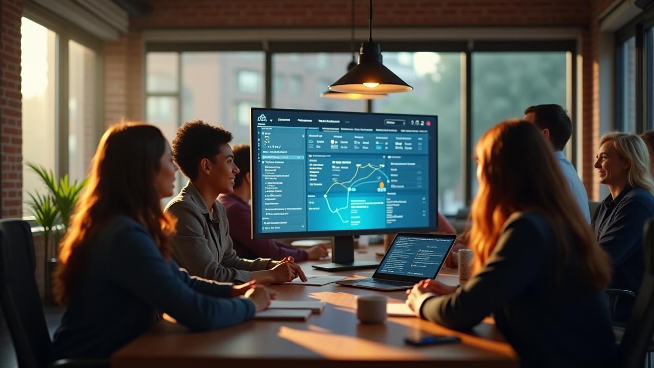 A collaborative marketing team in Atlanta utilizing the Argent Task dashboard for campaign management