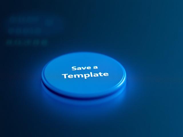 Close up of the Argent Task Save as Template feature inside the app