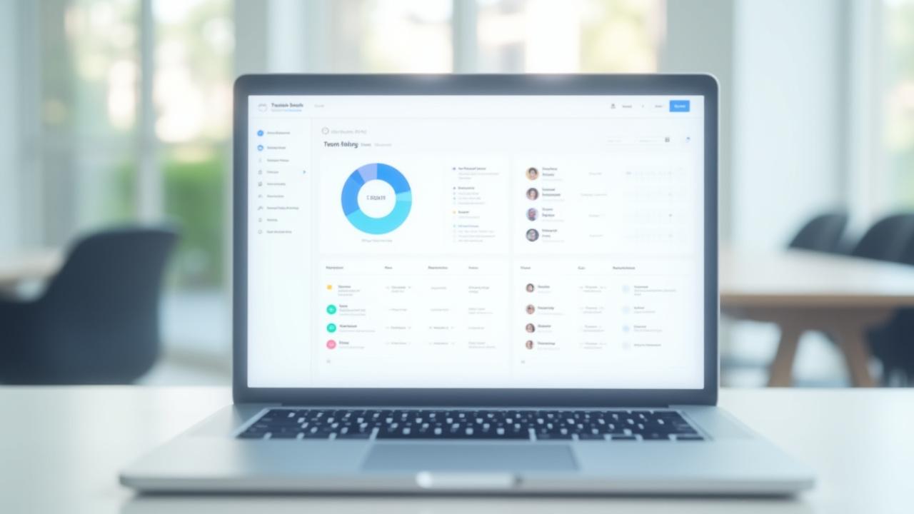 Argent Task intuitive dashboard interface showing project progress and team task completion stats