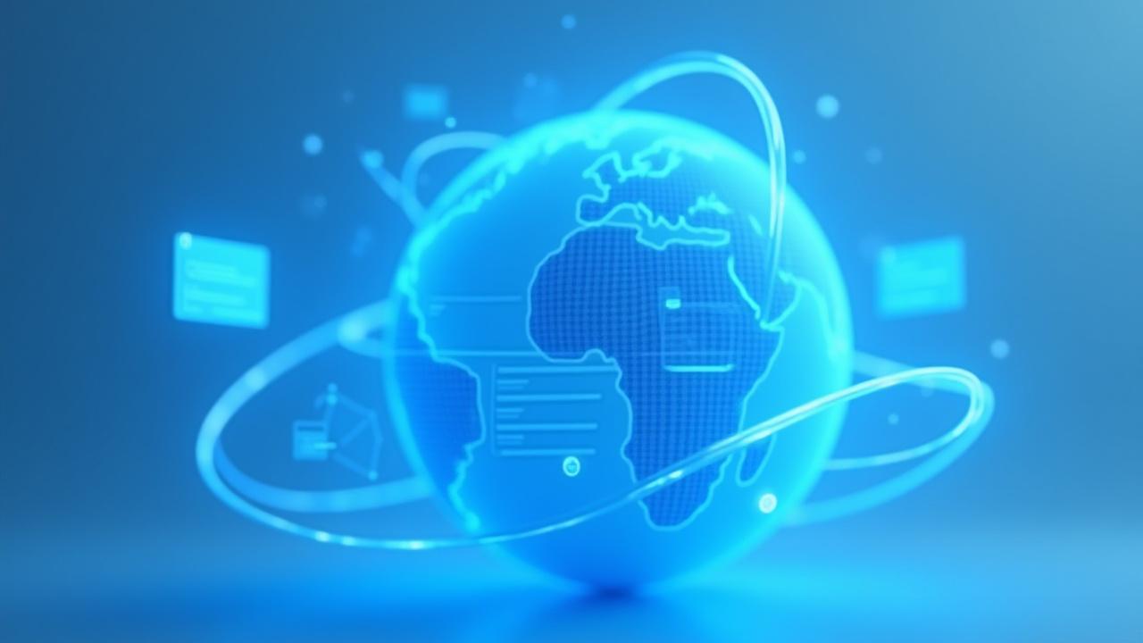 A visual representation of global team connectivity through Argent Task dashboard elements